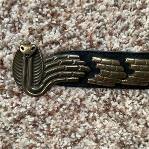 ACCENTI snake leather belt serpent